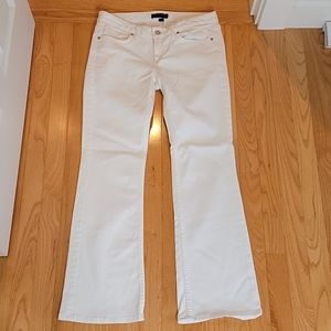 Banana Republic White Bootcut Jeans